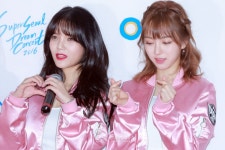 [S포토+] AOA 지민 민아, 하트하는 짐맹 (슈퍼서울드림콘서트)