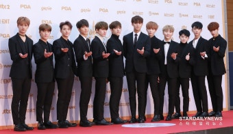 [S포토] 세븐틴, '세븐틴이 골든디스크에 왔어요' (골든디스크)
