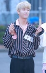 [S포토] 아르곤 재운, 여심강탈 막둥이 (뮤직뱅크 출근길)