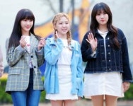 [S포토] 공원소녀 앤-서경-소소, 귀여운 여의도공원소녀 (뮤직뱅크 출근길)