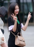 [S포토] 러블리즈 정예인, 예인이가 브이 (뮤직뱅크 출근길)