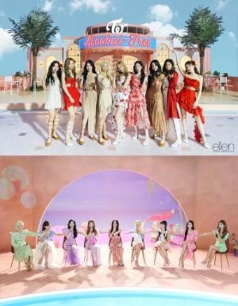 트와이스, 美 '엘렌쇼'서 신곡 'Alcohol-Free' 무대 최초 공개... 전 세계 들썩