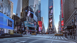 [포토] 럭셔리 호텔침구 구스이불 브랜드 크라운구스, 2022 타임스퀘어 볼드랍 공식 후원