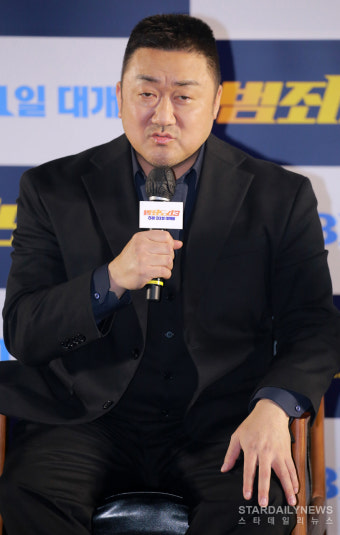 [S포토] 마동석, '빌런들은 다 구겨버릴 거다' (범죄도시3)