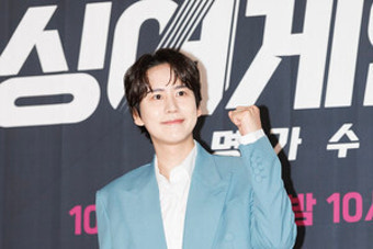 [S포토] 규현, '싱어게인3 화이팅~' (싱어게인3-무명가수전)