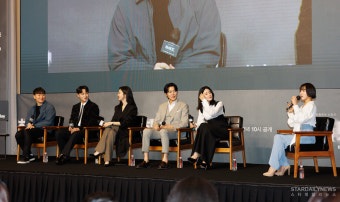 [S포토] 김동휘-이민재-이청아-이무생-이보영, '제작발표회 참석한 주연 배우들~' (하이드)
