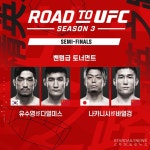 [UFC] 유수영 vs 中, 최동훈 vs 印…ROAD TO UFC S3 준결승 확정