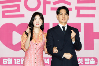 [S포토] 한선화-엄태구, '은하와 지환~' (놀아주는 여자)