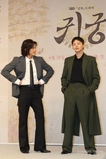 [S포토] 김지훈-육성재, '당당해진 강철이~' (귀궁)