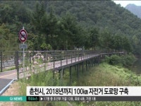 춘천시, 2018년까지 100km 자전거도로망 구축