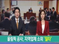 올림픽 공사, 지역업체 소외 질타