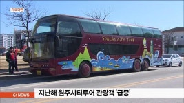 지난해 원주시티투어 관광객 급증