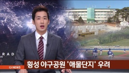 횡성 야구공원 애물단지 우려