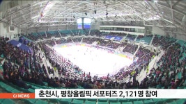 춘천시, 평창올림픽 서포터즈 2,121명 참여