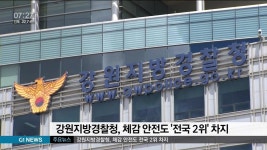 강원지방경찰청, 체감 안전도 전국 2위 차지