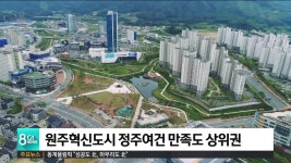 원주혁신도시 정주여건 만족도 상위권