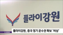 플라이강원, 중국 정기 운수권 확보 비상