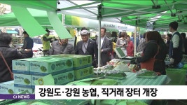 강원도·강원 농협, 직거래 장터 개장