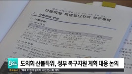 도의회 산불특위, 정부 복구지원 계획 대응 논의
