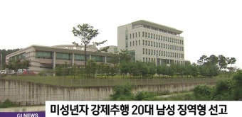 미성년자 강제추행한 20대 남성 징역형 선고