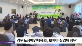 도장애인체육회 보치아 실업팀 창단
