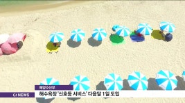 해수욕장 신호등 서비스 다음달 1일 도입