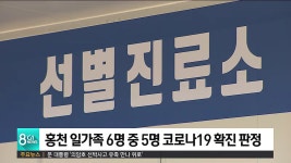 홍천 일가족 6명 중 5명 코로나19 확진 판정