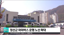 정선군 와와버스 운행 노선 확대