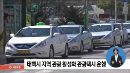 태백시 지역 관광 활성화 관광택시 운행