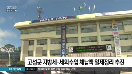 고성군 지방세·세외수입 체납액 일제정리 추진