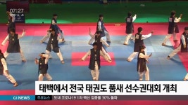 태백에서 전국 태권도 품새 선수권대회 개최