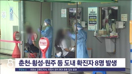 춘천·원주·횡성 등 도내 코로나19 확진자 8명 발생