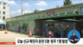 오늘 신규 확진자 춘천 5명·원주 1명 발생