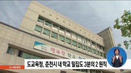 도교육청, 춘천시 내 학교 밀집도 3분의2 원칙