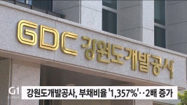 강원도개발공사, 부채비율 1357%..2배 증가