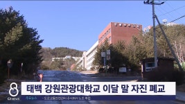 태백 강원관광대학교 이달 말 자진 폐교