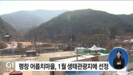 평창 어름치마을, 환경부 1월 생태관광지 선정