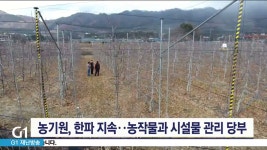동해냉열냉,난방기 | 농기원, 한파 지속..농작물과 시설물 관리 당부