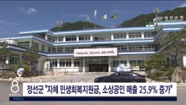 정선군 자체 민생회복지원금 효과 입증
