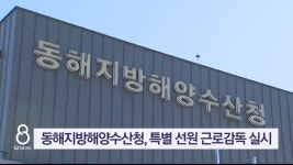 동해지방해양수산청, 특별 선원 근로감독 실시