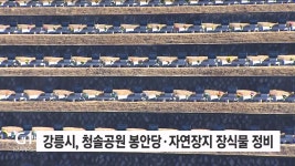 강릉 청솔공원 봉안당·자연장지 장식물 정비