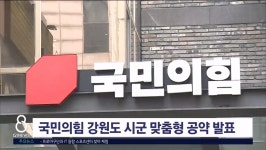 국민의힘 강원도 시군 맞춤형 공약 발표