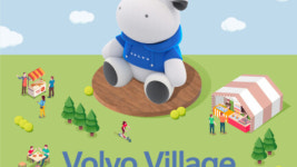 볼보, 15m 대형 순로기와 함께 하는 고객 행사 볼보 빌리지 참가자 모집