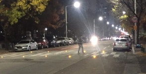 보행자 30m 이내로 차량 근접하면 LED 등 반짝