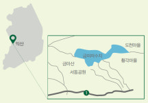 문득 비치는 미래,   금마 서동 생태관광지
