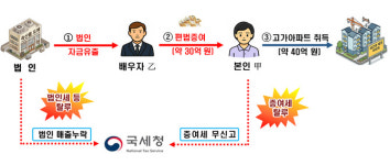 회삿돈 빼돌려 배우자 고가 아파트 사준 사장님…회사까지 덩달아 세무조사