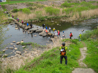 지리산 둘레길에서 만난 징검다리