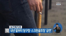 국민건강증진법 개정, 내년 12월부터 당구장 스크린골프장 등 실내 체육시설 내 금연