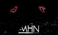 [문화포토] 불꽃으로 만들어진 아름다운 하트새