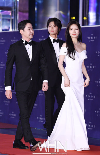[MHN포토] 신동엽-박보검-수지 '백상예술대상 MC 등장!'